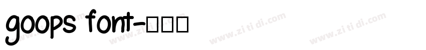 goops font字体转换